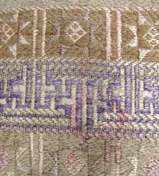 Maonan Wedding Blanket: Special Offer~Reduced from $750: Heirloom wedding blanket cover from the tiny Maonan ethnic minority of Guangxi, China. First half of the 20th century-made with natural undyed local cotton, the  ...