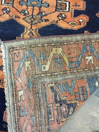 Beautiful Antique Persian rug from the 1940s measuring 4'3" x 6'8". The design is called Zanjan and it has a great color combination. Rug is in Perfect condition ready to be used.  ...