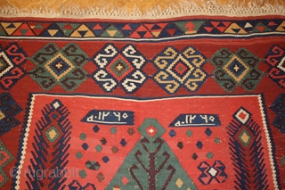 East Anatolian Kilim, prayer rug, dated 1265 = 1847
Good condition, very rare-border-design.
                     