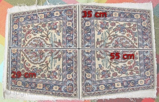 Antique Kerman bag, size: 55x35 cm, 80 knotes per 7cm                       