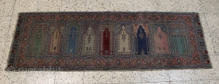 Old Keysarie Saf prayer, original, low pile, not clean, 
size: 230x80 cm                     