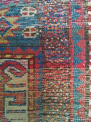 Antique Kazak, size: 250x120 cm, all wool, natural colors. need to restore.                     