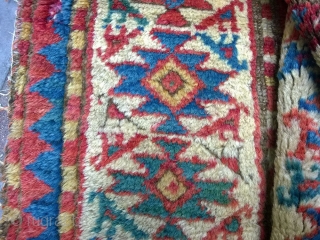 Antique Kazak, size: 250x120 cm, all wool, natural colors. need to restore.                     