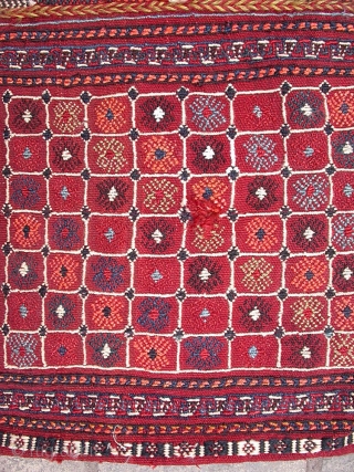 Old Qashghai Khorjin soozani, size: 118x60 cm                          