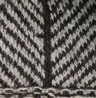 Traditional wool socks, NW of Persia, size: 23x11 cm                        