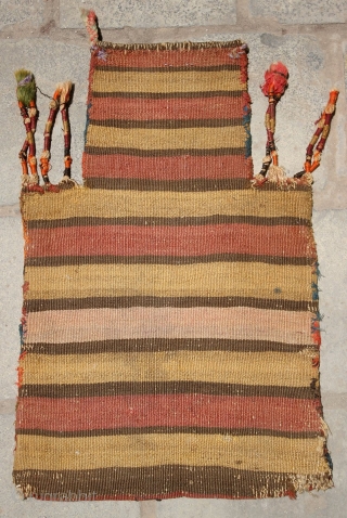 Old Saltbag Shahsavan,soozani, size:60x37 cm, all wool.                          