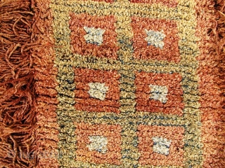 Type: TIBETAN seating rug
Origin: TIBET 
Circa: 1880 
Size/Feet & Inches: 2'7'' x 14'7'' 
Size/Meters: 0.78 x 4.44 
               