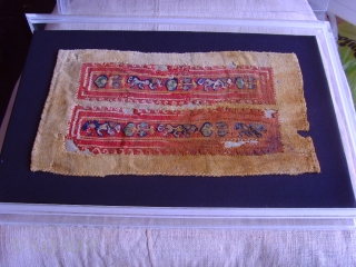 cop#1003

size- 16 x 28 cm 



Coptic textile, 2th- 7thC Egypt,

 One of 52 pieces will be offered as one collection. Mostly framed professionally on an acid free backing, some unframed yet.  