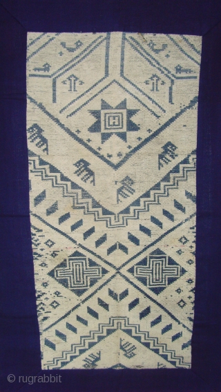 Rare Early Tai Daeng blanket. cotton supplementary weft. Mid 19 Century. 

For more detailed photos see. http://www.ekdecor.com/antique-laotian-textiles-ceremonial-blankets/10094/                