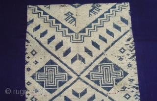 Rare Early Tai Daeng blanket. cotton supplementary weft. Mid 19 Century. 

For more detailed photos see. http://www.ekdecor.com/antique-laotian-textiles-ceremonial-blankets/10094/                