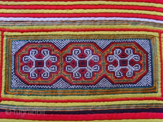 Number: 195 
Outstanding baby Carrier, applique, Pedi point, embroidery and stitch work on hand made cotton fabric. 
 Miao people in absent of any written languages . "Writing with Thread." describing   ...