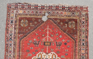 Antique Qashqai rug,154x200 cm                             