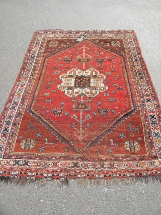 Antique Qashqai rug,154x200 cm                             