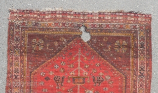 Antique Qashqai rug,154x200 cm                             