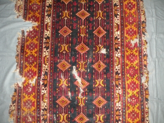 Antique baluch rug fragment, 104x200 cm                           