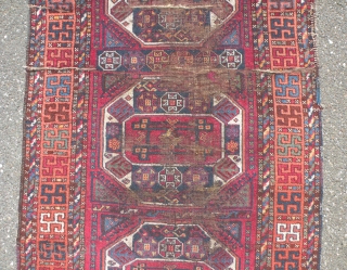 Antique east Anatolian Kurdish rug, 103x241cm                           