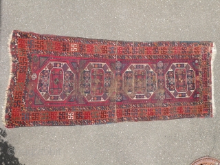 Antique east Anatolian Kurdish rug, 103x241cm                           