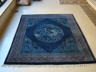 No: M804, Chinese Antique Rug, Size: 1.70 x 1.55 m/ 5’7” x 5’1”                    