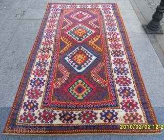 Antıque Borjhalu Kazak Carpet size: 250x137                           