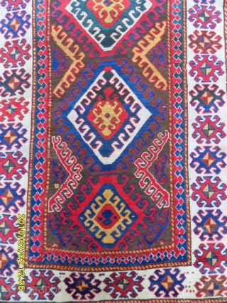 Antıque Borjhalu Kazak Carpet size: 250x137                           