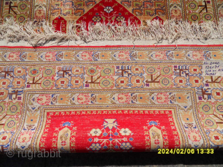 Antıque Anatolıan Sılk Carpet Good Conditions Perfect size:122x90 cm                        