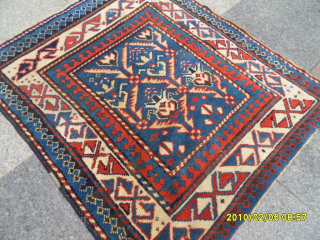Antique Caucasian Bordjalou Kazak Size: 97x85 cm. Mail: makifhali@yahoo.com                        