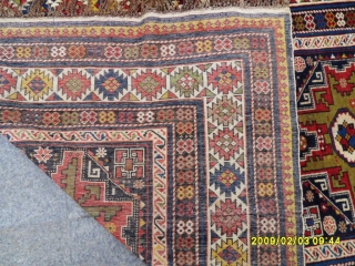 Antıque Lezgi Şirvan Carpet size: 250x140 cm.                          