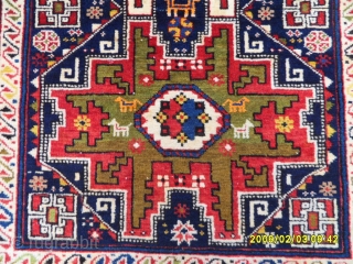 Antıque Lezgi Şirvan Carpet size: 250x140 cm.                          