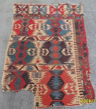 Antıque Anatolıan Fragment Kelim size: 121x82                           