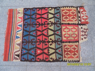 Antique Anatolian Fragment Kilim
size:110x75 cm.                            