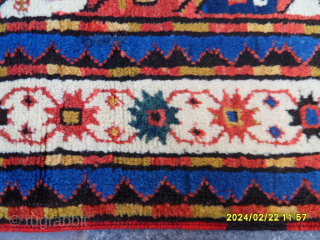 Antique Caucasian Shall Kazak 
Perfect Condition and Full Pile
Size: 220x137 cm.                      