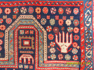 Antique Shirvan Rug with GOD Hand
Size: 170 x 90 cm.
Mail: makifhali@yahoo.com                      