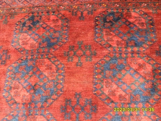 Old Afghan Ersari Carpet size: 310x240 cm.                          