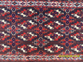 Antique Turkmen Torba
Size: 124 x 81 cm.
Mail: makifhali@yahoo.com
