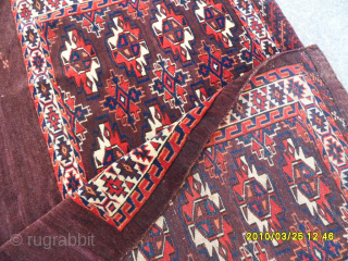 Antique Turkmen Torba
Size: 124 x 81 cm.
Mail: makifhali@yahoo.com