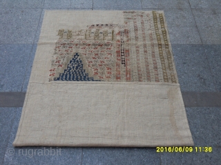 Antıque Anatolıan Fragment Sinekli Gördes Prayer Carpet size: 155x90 cm.                       