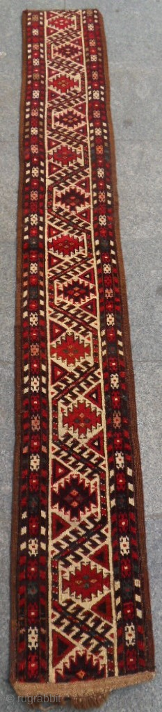Antique Turkmen Chador 
Size: 222 x 32 cm. 
Mail: makifhali@yahoo.com                       