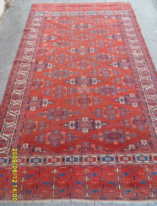 Antique Turkmen Tekke Main Carpet
Size: 290 x 170 cm.
Mail: makifhali@yahoo.com                       