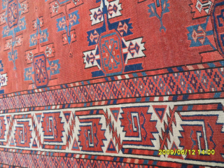 Antique Turkmen Tekke Main Carpet
Size: 290 x 170 cm.
Mail: makifhali@yahoo.com                       