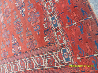 Antique Turkmen Tekke Main Carpet
Size: 290 x 170 cm.
Mail: makifhali@yahoo.com                       