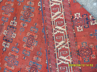 Antique Turkmen Tekke Main Carpet
Size: 290 x 170 cm.
Mail: makifhali@yahoo.com                       