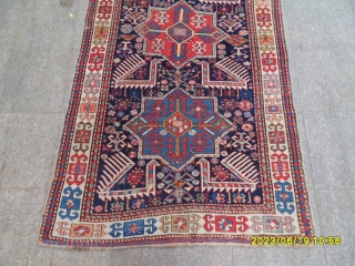 Antıque Caucasıan Aksafa Carpet size: 290x120 cm.                          