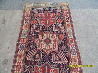 Antıque Caucasıan Aksafa Carpet size: 290x120 cm.                          