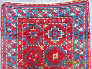 Antique Mogan Kazak Carpet size: 195x115 cm.                          