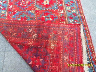 Antique Mogan Kazak Carpet size: 195x115 cm.                          