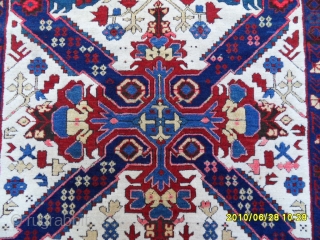 Antique Zechur Kazak Carpet size: 250x122 cm.                          