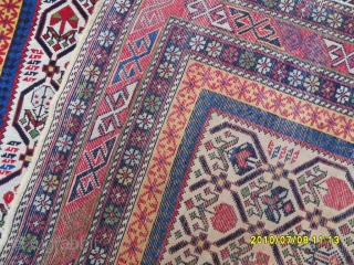 Antique Shirvan Marashali Prayer Carpet size: 170 x 130 cm.                       