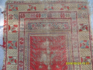 Antıque Anatolıan Fragment Göerdes Carpet size: 165x115 cm.                         