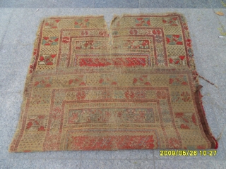 Antıque Anatolıan Fragment Göerdes Carpet size: 165x115 cm.                         