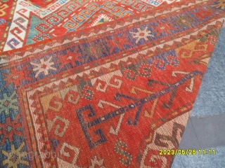 Antique Caucasian Sewan Kazak Rug Size:235x163 cm.                          